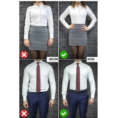 1 Pair  Men Shirt Stays Belt with Non-slip Locking Clips Keep Shirt Tucked Leg Thigh Suspender Garters Belt