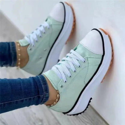 2023 New Fashion Summer Women Casual Shoes Plus Size Sneakers For Women Platform Sport Shoes Female Lace up Tennis Shoes Size 43