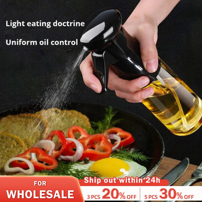 Kitchen Oil Bottle Cooking Oil Spray 200ml Pneumatic Spray Bottle