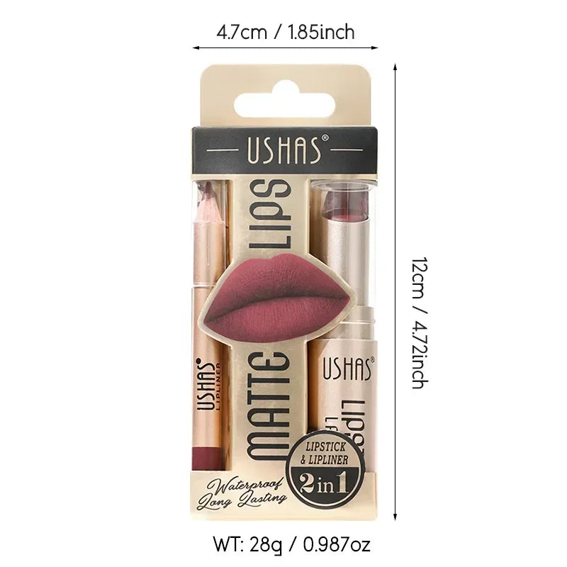 Make-up for women Waterproof Long lasting Cosmetics Korean makeup Matte lipstick