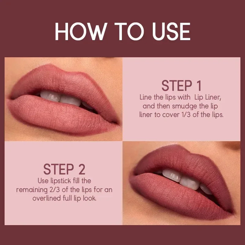 Make-up for women Waterproof Long lasting Cosmetics Korean makeup Matte lipstick