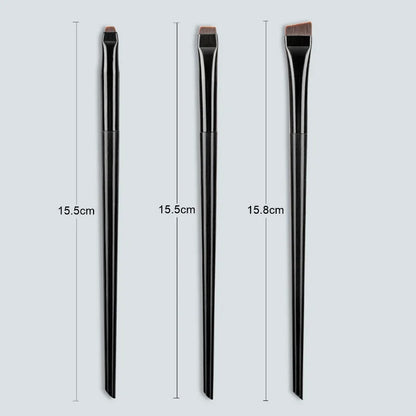 Karsyngirl 3pcs/set Blade Eyeliner Brush Eyebrow Brush Portable Flat Fine Eye Liner Brow Contour Makeup Brushes Makeup Tool