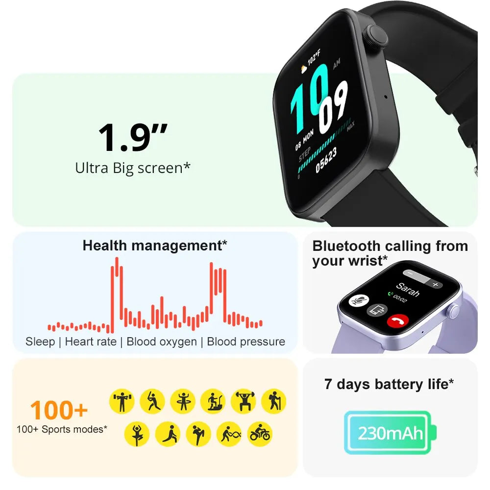 Smartwatch Men Health Monitoring IP68 Waterproof Smart Notifications Voice Assistant Smart Watch Women